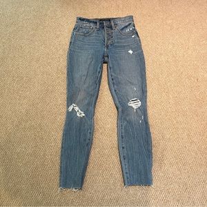 Lucky Brand High Rise Crop Bridgette Skinny Jean
